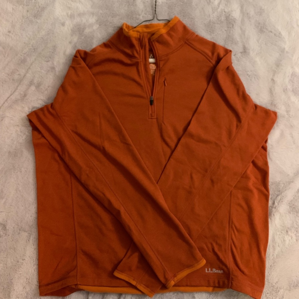 LL Bean Expedition Weight Quarter Zip Pullover Mens XL